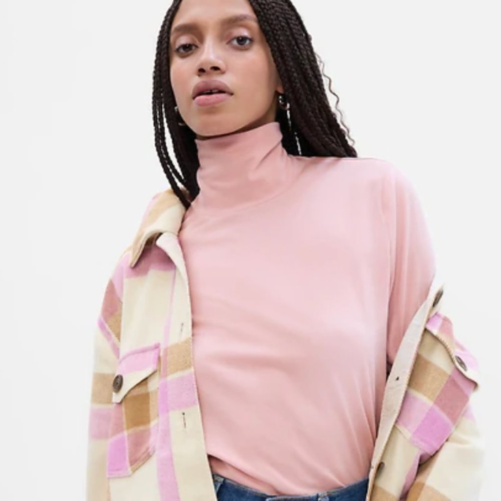 Pink Gap Turtleneck